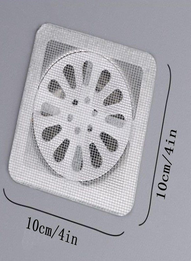 AUZENO Disposable Bathroom Drain Cover Shower Mesh Sticker Catcher Drain Cover for Bathroom, Kitchen Sink Strainer, Sink Drainer Kitchen Essentials and Kitchen Accessories Items Mesh Strainer (20) - Image 2