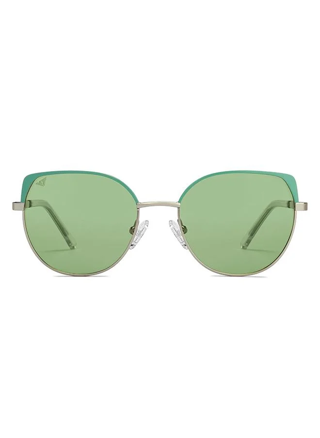 VINCENT CHASE Women's Vincent Chase By Lenskart Full Rim Cat Eye Future Classics Branded Latest And Stylish Sunglasses Polarized And 100% UV Protected Women Small VC S16551