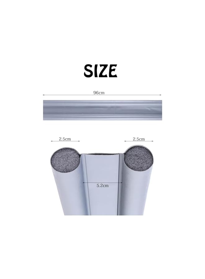 The Bros Door Draft Stopper, 2 Pcs Door Noise Blocker Double Draft Stopper for Bottom of Door Silencer Sound Proof, Windproof, Dustproof, Block Light, Insect Resistant, Draft Guard, Under Blocker 100 cm - Image 2