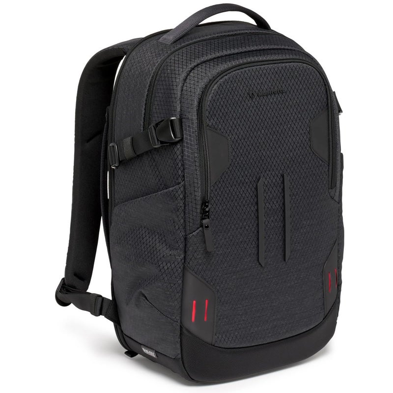 Manfrotto حقيبة ظهر احترافية من مانفروتو PRO Light Backloader S لكاميرا مع إمكانية الوصول من الأعلى والخلف، مع حاملة ثلاثية القوائم مزدوجة، حقيبة مبطنة مع فواصل قابلة للتبديل باللون الأسود