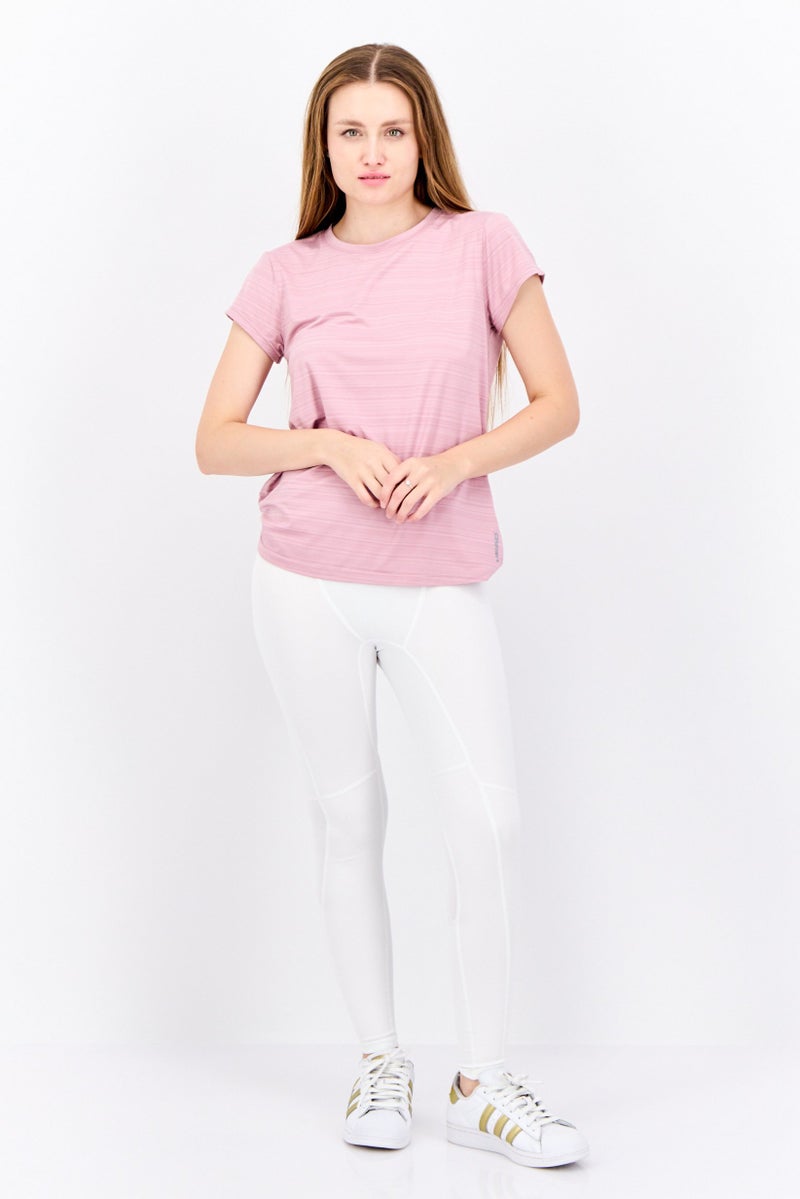 HEAD Women Sportswear Fit Short Sleeves Training T-Shirt, Mauve Shadows - Image 2