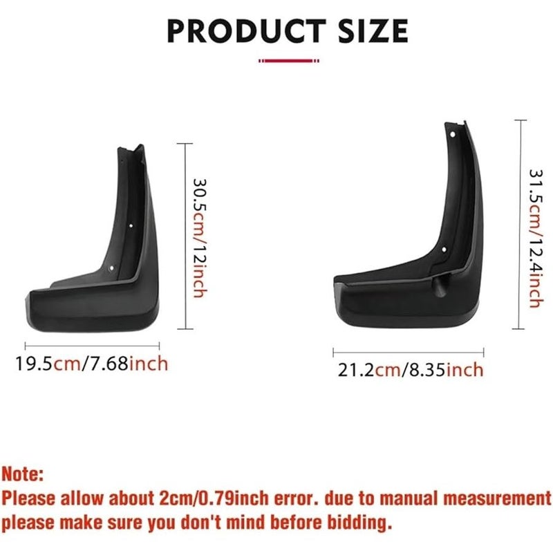 2017 2022 Chevrolet Equinox Mud Flaps Splash Guards Mudguard Set - Image 2