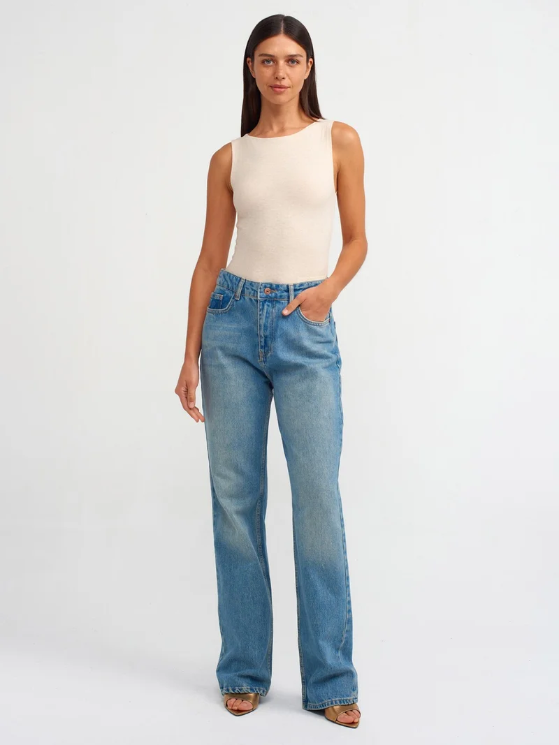 ديلفين 20847 Boat Neck Sleeveless Top-Beige Melange