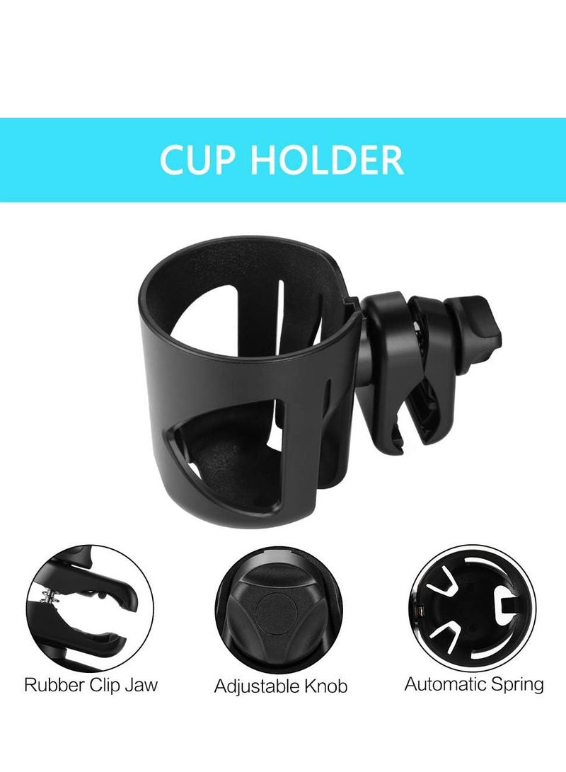 Loquat Universal Walker Cup Holder Wheelchair Stroller Rollator Cup Holder fits Any Size Cup,Bottle - Image 3
