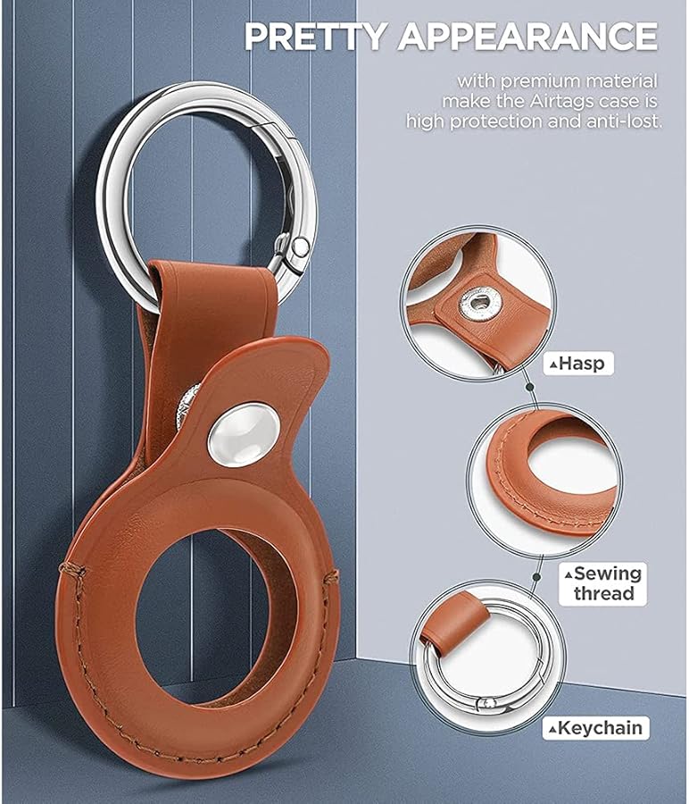 Leather Case For Tracker Device Anti Drop Anti Lost Protective Cover - Image 5