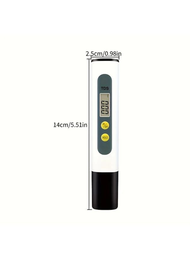 White Digital pH Meter 001pH Accuracy Pen Tester for Hydroponics Drinking Water Pools Aquariums - Image 3
