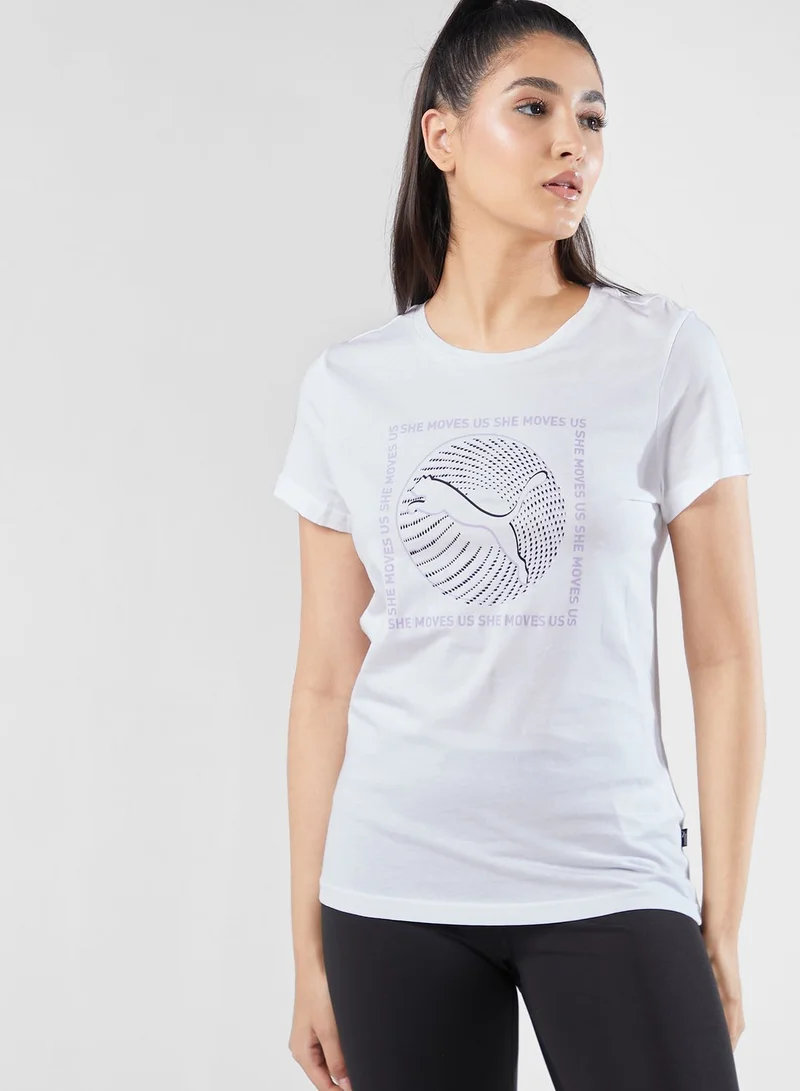PUMA Graphics She Moves Us T-Shirt