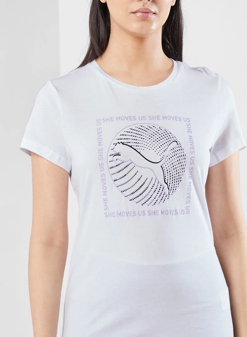 PUMA Graphics She Moves Us T-Shirt