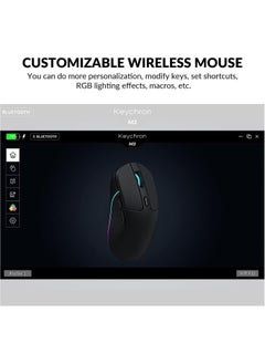 M3 Wireless Mouse, PAW3395 Sensor with Programmable Macro Button 26,000 DPI Supports 2.4 GHz/Bluetooth 5.1, 79g Ultra-Light Ergonomic Design Up to 70 Hours Using for PC Mac Laptop - pzsku/Z9434526220E37F70619DZ/45/_/1687272519/4244c076-a14e-405a-a7cb-ab2957cbcf20