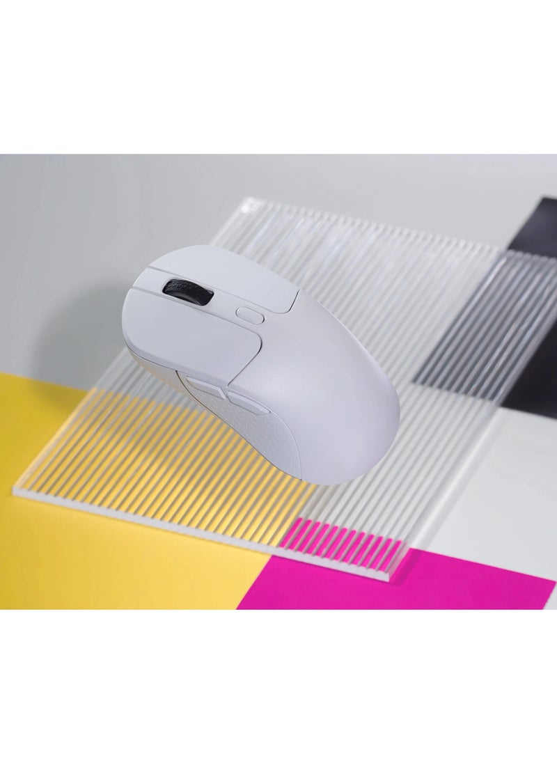 M3 Wireless Mouse, PAW3395 Sensor with Programmable Macro Button 26,000 DPI Supports 2.4 GHz/Bluetooth 5.1, 79g Ultra-Light Ergonomic Design Up to 70 Hours Using for PC Mac Laptop