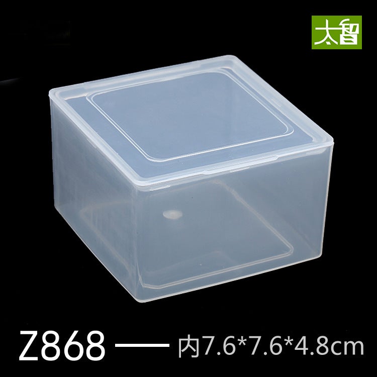 Square Transparent Plastic Box Plastic Box Chip Box Product Packaging Box Small Box Pp - Image 5
