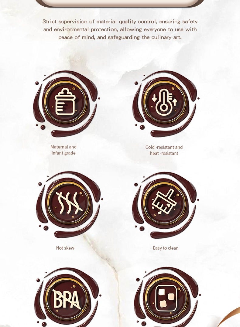 قالب شوكولاتة كبير سميك من السيليكون لملء ألواح شوكولاتة الكنافة والفستق والشوكولاتة من درجة الطعام DIY قالب شوكولاتة للمطبخ من السيليكون - Image 2