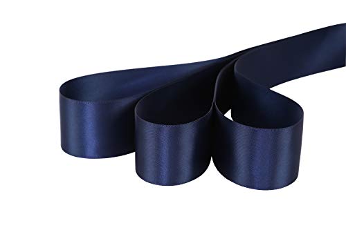 Ribbonitlux 1.5" Wide Double Face Satin Ribbon 25 Yards (370-Navy ）, Set for Gift Wrapping, Party Decor, Sewing Applications, Wedding and Craft - Image 2