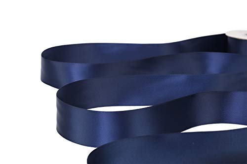 Ribbonitlux 1.5" Wide Double Face Satin Ribbon 25 Yards (370-Navy ）, Set for Gift Wrapping, Party Decor, Sewing Applications, Wedding and Craft - Image 3