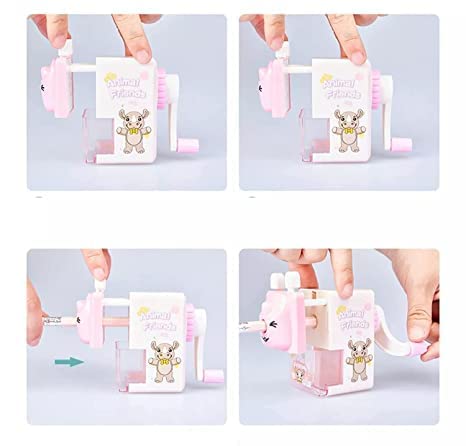 TEMSON Pencil Sharpener – Pencil Sharpener for Kids,Animal Shaped Pencil Sharpener, Sharpeners for School Supply(7271) (Green) - Image 2