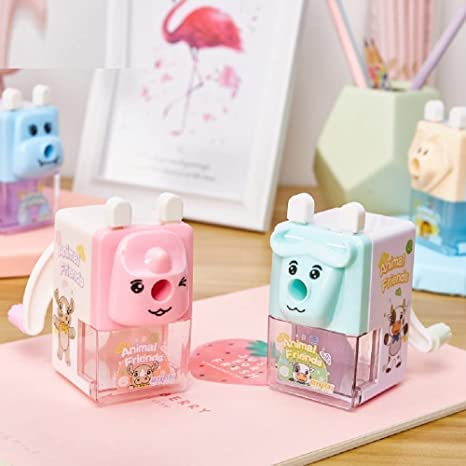 TEMSON Pencil Sharpener – Pencil Sharpener for Kids,Animal Shaped Pencil Sharpener, Sharpeners for School Supply(7271) (Green) - Image 3