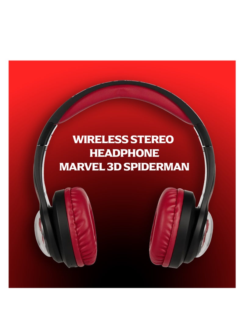 Volkano SMD Volkano Spiderman Aux Bluetooth Kids Headphones | Safe Sound with Built-in Mic | Soft Padded HeadBand With Swivel Earcups | Upto 12 Hours Playback | Electronic Learning Toy for Kidso - Image 3