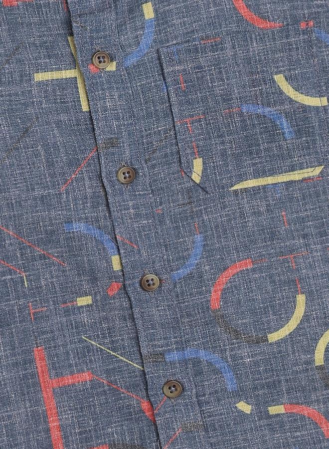 Infinity Kids Abstract Printed Short Sleeves Shirt - Image 3