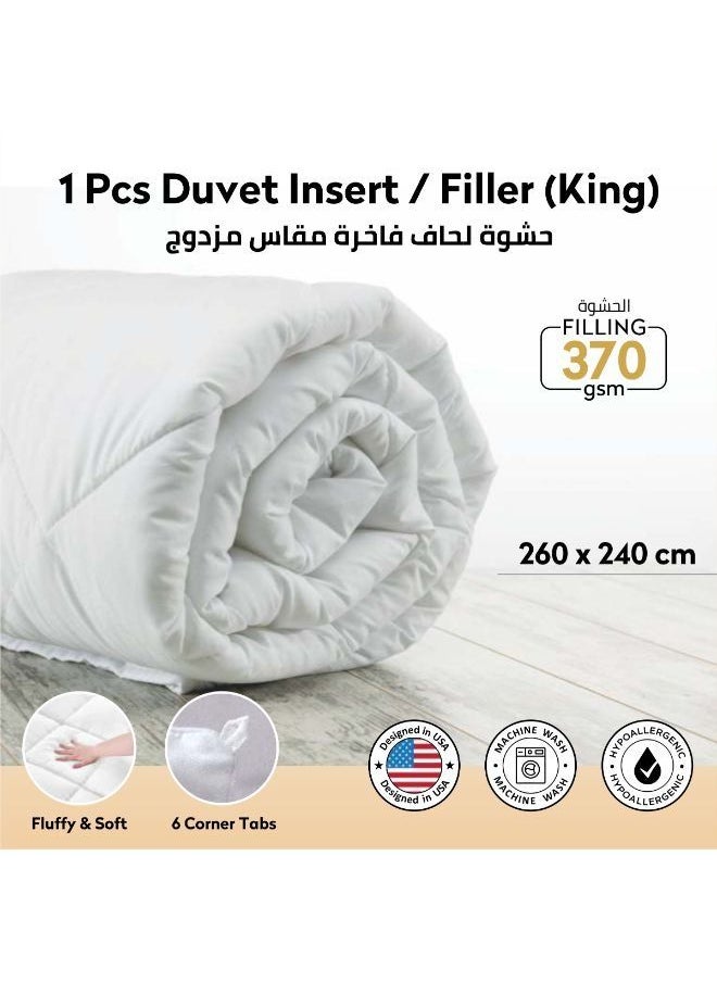 Donetella Hotel Style Premium Package 7 Pcs Duvet Set Cream , Duvet Insert ,Mattress Topper,4 Pillows King  - Image 4