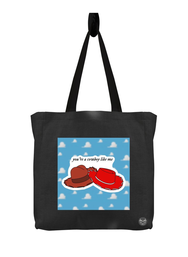 Canvas bag with phrase design