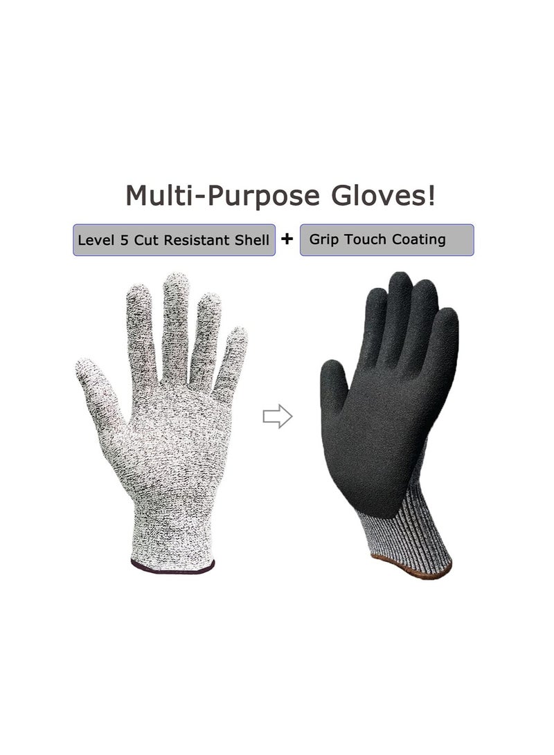 SYOSI Gardening Gloves, 1 Pairs Grip Cut Resistant Gardening Gloves, Gardening Gloves for Men, Lightweight Gloves for Men Yard Work, Level 5 Protection, for Outdoor DIY Garden Fishing Car Multipurpose - Image 5