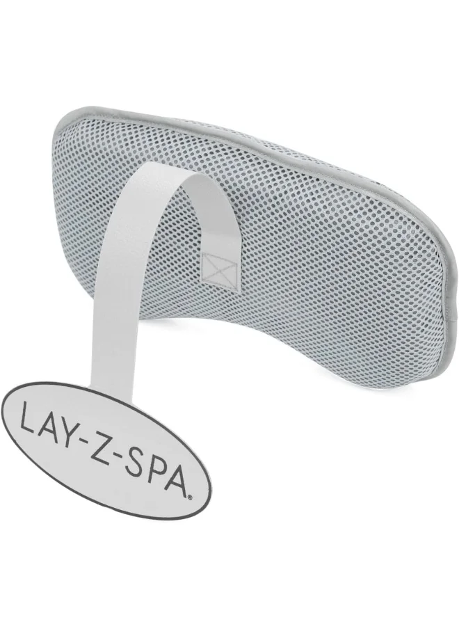 Bestway Lay-Z-Spa Padded Pillow, Hot Tub Head Rest, Neck and Head Support for Hot Tub, Hot Tub Accessory, Set of 2, Grey