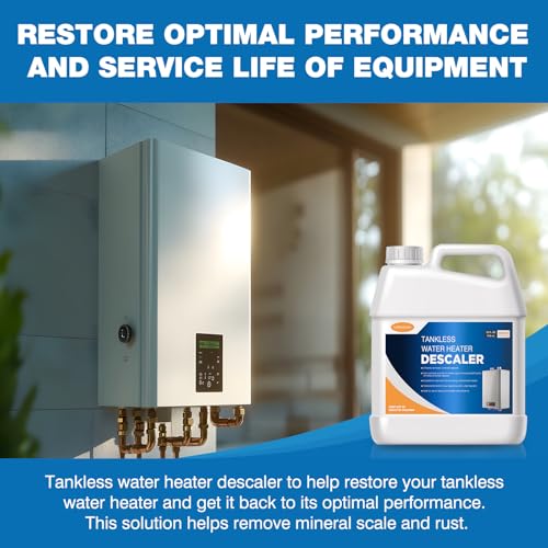LIIZOUSUDA Tankless Water Heater Descaler, Highly Effective Descaler Restores Heating Efficiency - for Tankless Water Heater Systems, Restores Heating Efficiency, Easy to Use, Quart, 32 fl oz - Image 3