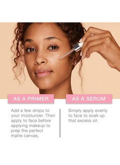 Neutrogena برايمر ومصل للوجه لتعزيز اللمعان غير اللامع، مصل ومصل لإضفاء اللمعان على البشرة مع بروتين الأرز يمتص الزيوت الزائدة ويحافظ على البشرة خالية من اللمعان، 1.0 أونصة سائلة  - Image 5