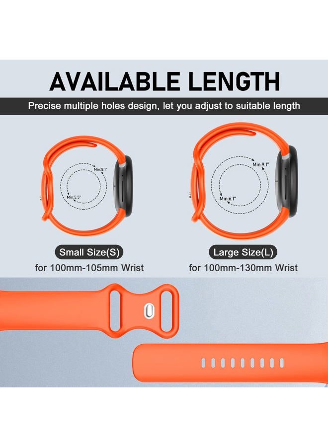 OVERSTEP Compatible for Google Pixel Watch Band, Pixel Watch Soft Silicone Wristband Waterproof Sport Strap Band for Google Pixel Watch 2022, Small Size, Silicone - Image 5
