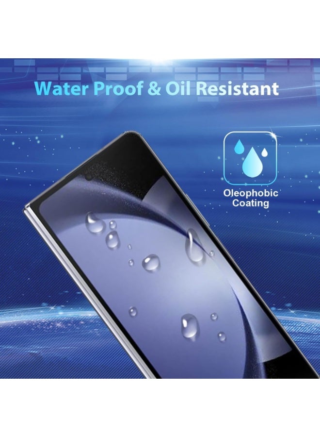 TIGER Screen Protector for Galaxy Z Fold 5 5G – 2 Inner TPU Films, 2 Outer Tempered Glass, 2 Camera Lens Protectors, High Clarity, Anti-Shatter, Scratch-Resistant, Bubble-Free, Full Coverage for Foldable Phone - Image 5