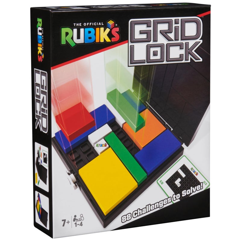 Rubik's Rubiks Cube Gridlock Game The ProblemSolving Puzzle Game Based on The Iconic Rubiks Cube ProblemSolving Brain Teaser Classic ColorMatching Puzzle 1 or More Players for Ages 7 Up - Image 4