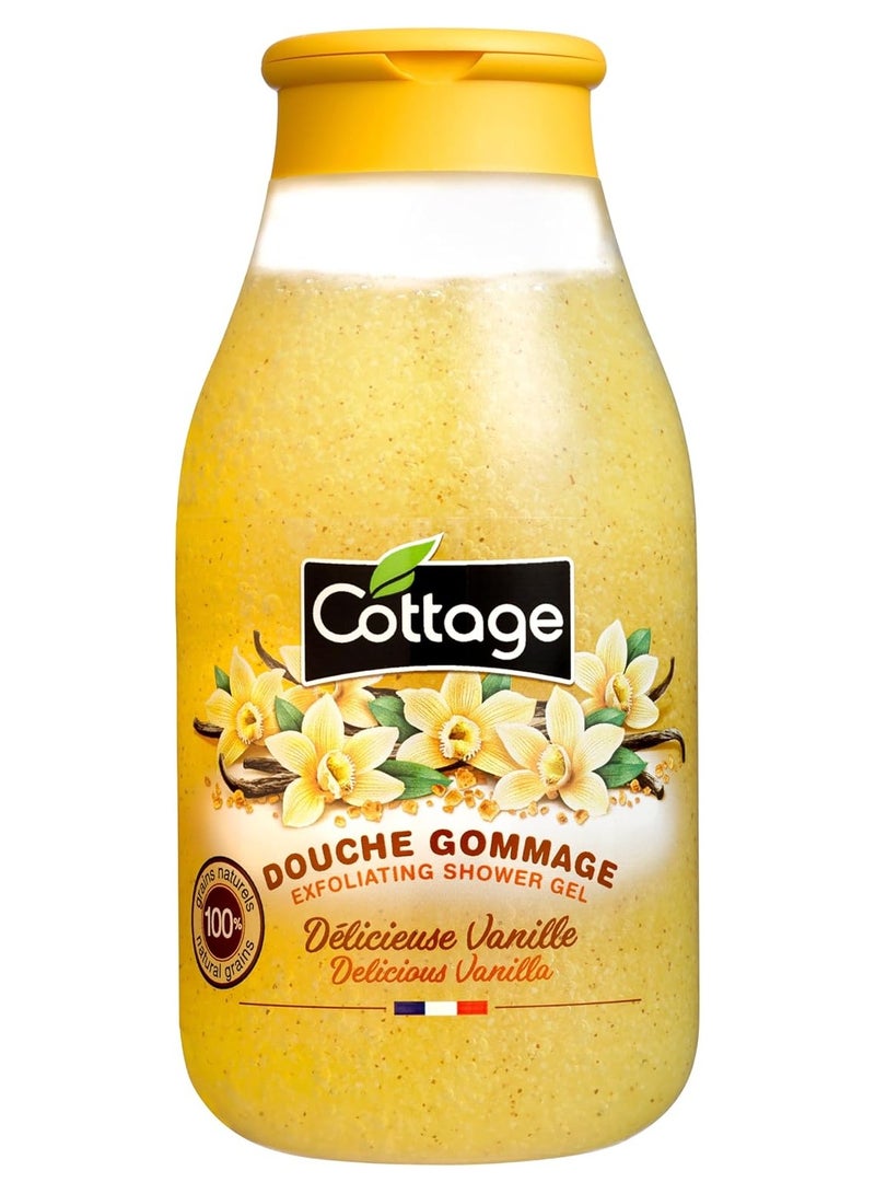 Cottage Vanilla Exfoliating Shower Gel, 270ml