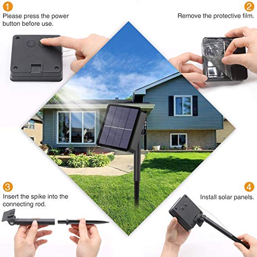 XERGY Solar Fairy String Light Outdoor, 39 Ft 120 LED with 800 mAh Inbuilt Rechargeable Battery IP65 Waterproof 8 Modes (Copper Wires, Sturdy Quality) for Garden Yard Diwali &Home Decor led Lights - Image 2