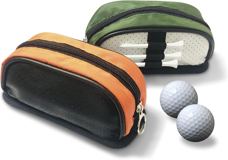 cheekyglo Golf Ball Bag Portable Mini Multipurpose Large Capacity Durable Golf Ball Waist Bag Professional Accessory Storage Box,Orange - Image 4