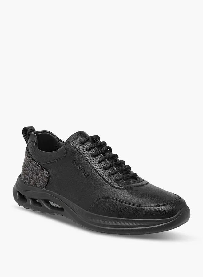 دوتشيني Men's Monogram Print Lace-Up Sneakers