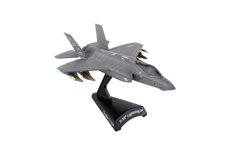 Daron F-35Â® Lightning IIÂ® USAF AF08-0747 Die-Cast Model â€“ 1:144 Scale Stealth Multi-Role Fighter Replica with Display Stand, Highly Detailed, 4.1â€ Length x 2.8â€ Wingspan, Adult Collectible Ages 14+ - Image 1