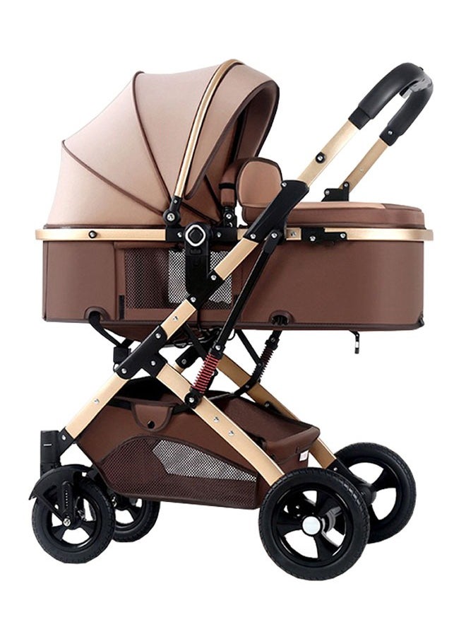 ZCM-HAPPY - Folding Two-Way Lightweight Stroller With Extended Canopy Sit And Lay, Shock Absorption And Locking System, Newborn To 3 Years - Image 1
