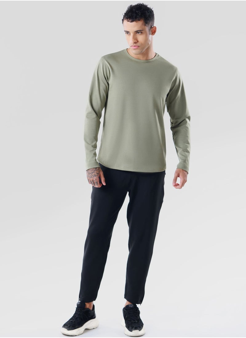 GENRLS Black & Green Full Sleeve T-Shirt 2-Piece Combo Set  - Image 2