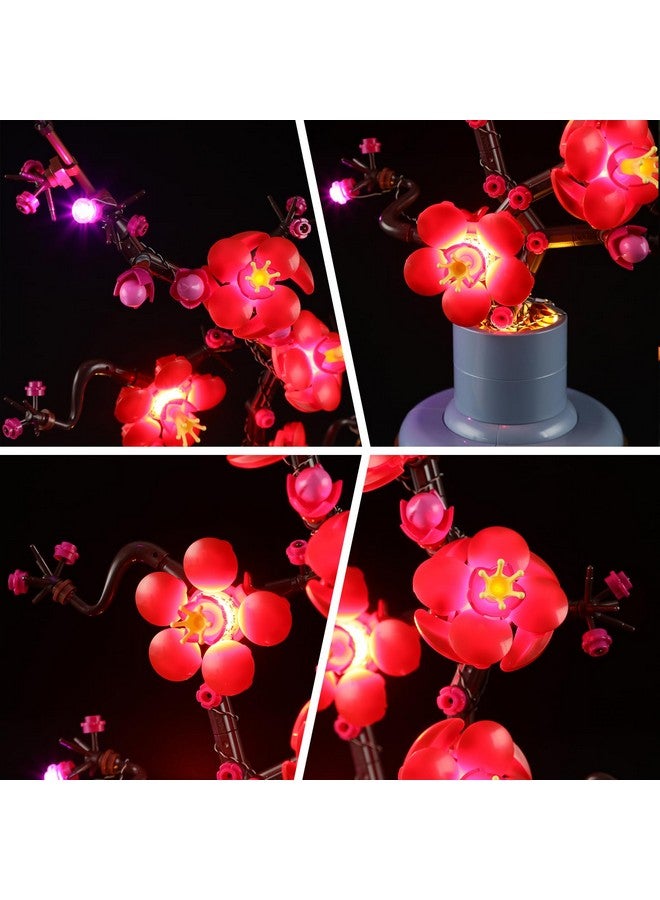 BRIKSMAX طقم إضاءة BRIKSMAX لزهرة البرقوق - إضاءة LED متوافقة مع مجموعة بناء أيقونات ليغو النباتية 10369 - Image 3