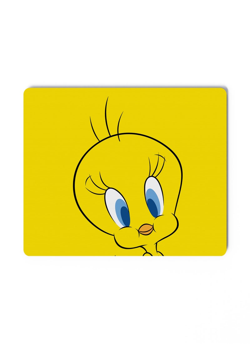 LOUD UNIVERSE Mouse Pad Rectangle Tweety Bird Looney Tunes Yellow - Image 1