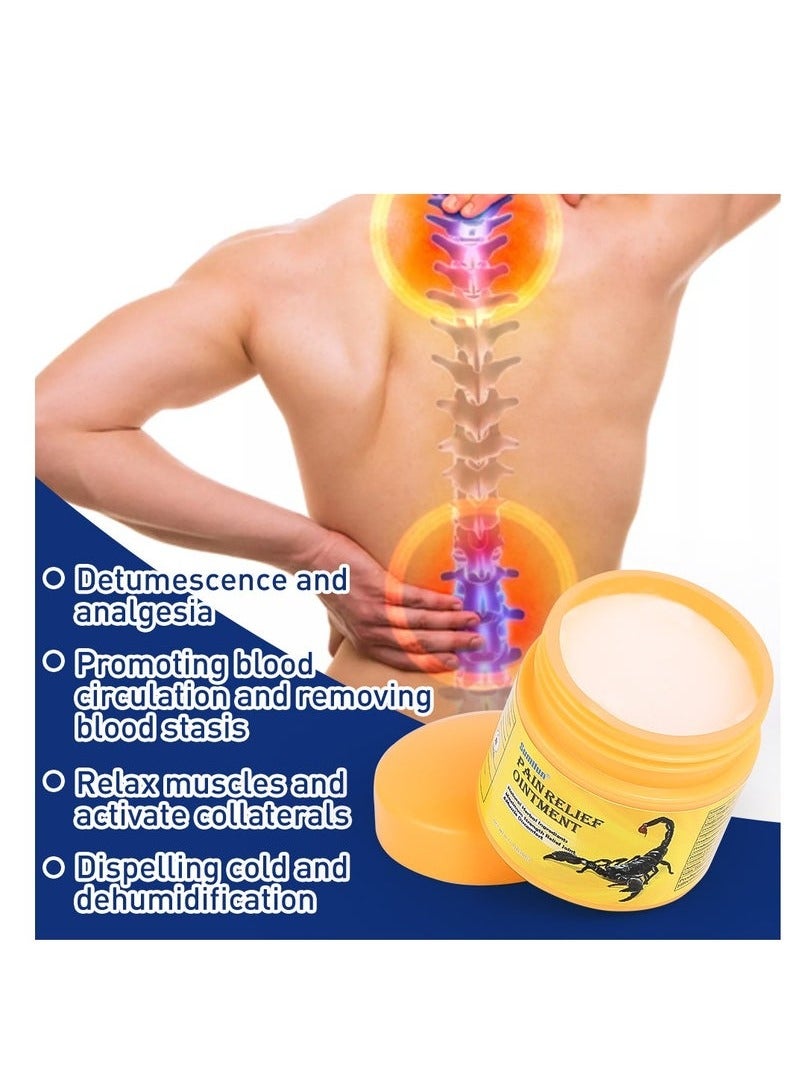 Sumifun Pain Relief Ointment,Natural Herbal Ingredients,Efficiently Relieves Joint & Muscle Discomfort,Joint Care Cream Scorpion  Scorpion Venom Pain Reducing Essence 20g - Image 4