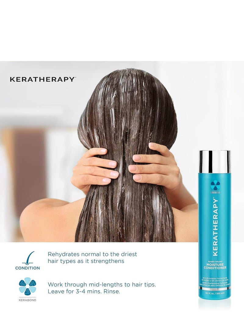 KERATHERAPY Keratherapy Keratin Infused Moisture Leave In Conditioner Spray, 8.5 fl. oz., 251 ml - Hydrating Leave in Conditioner Spray with Jojoba Oil, Panthenol, Arginine Amino Acid & Wheat Oil for Damaged Hair  - Image 2