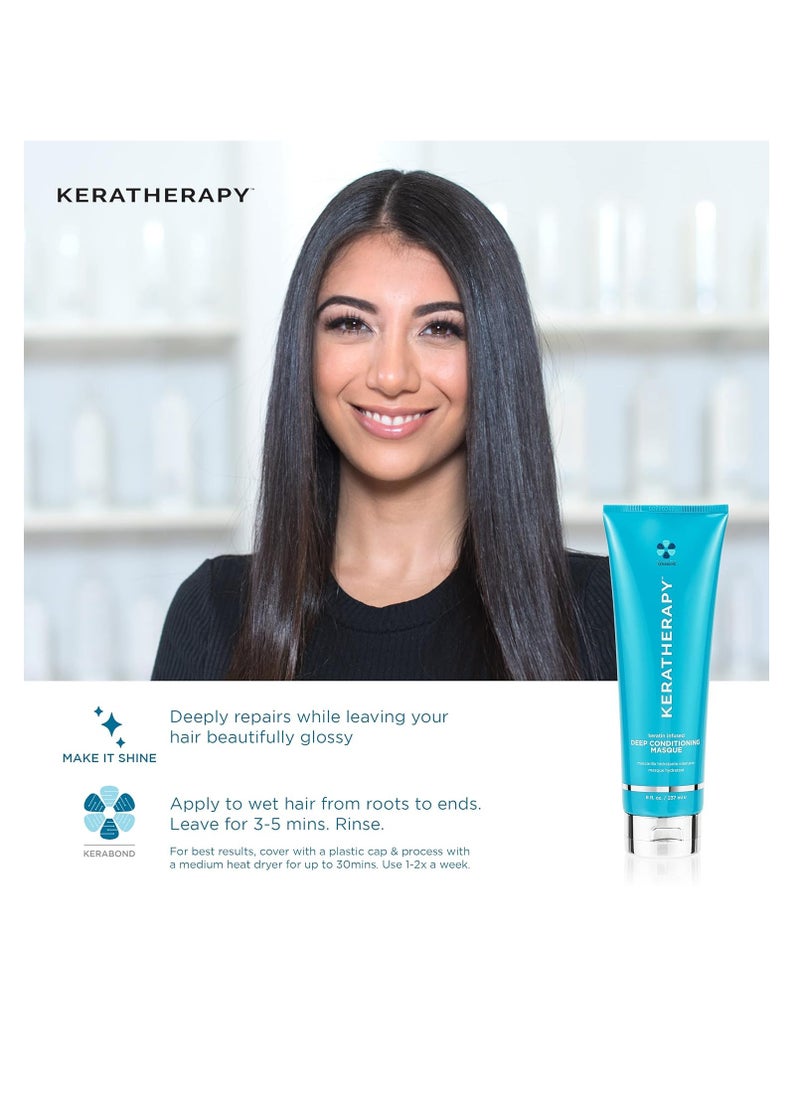 KERATHERAPY Keratherapy Keratin Infused Moisture Leave In Conditioner Spray, 8.5 fl. oz., 251 ml - Hydrating Leave in Conditioner Spray with Jojoba Oil, Panthenol, Arginine Amino Acid & Wheat Oil for Damaged Hair  - Image 4