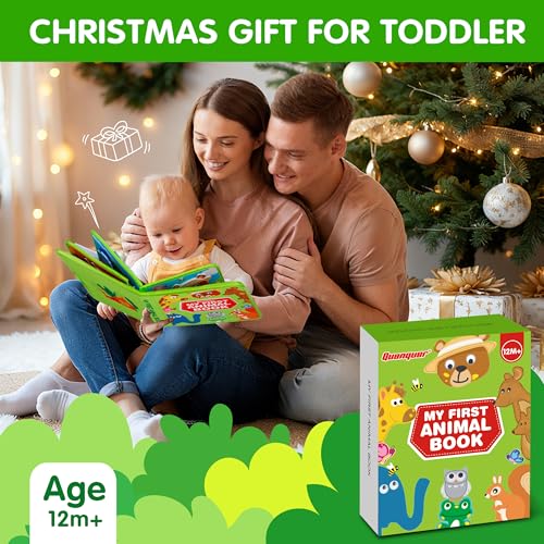Quanquer Animal Busy Book for Toddlers 13 Montessori Toys for 1 Year Old Boys and Girls Educational Travel Toy for Airplane Car Christmas Birthday Gifts for Toddlers - Image 5