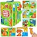 Quanquer Animal Busy Book for Toddlers 13 Montessori Toys for 1 Year Old Boys and Girls Educational Travel Toy for Airplane Car Christmas Birthday Gifts for Toddlers - Image 3