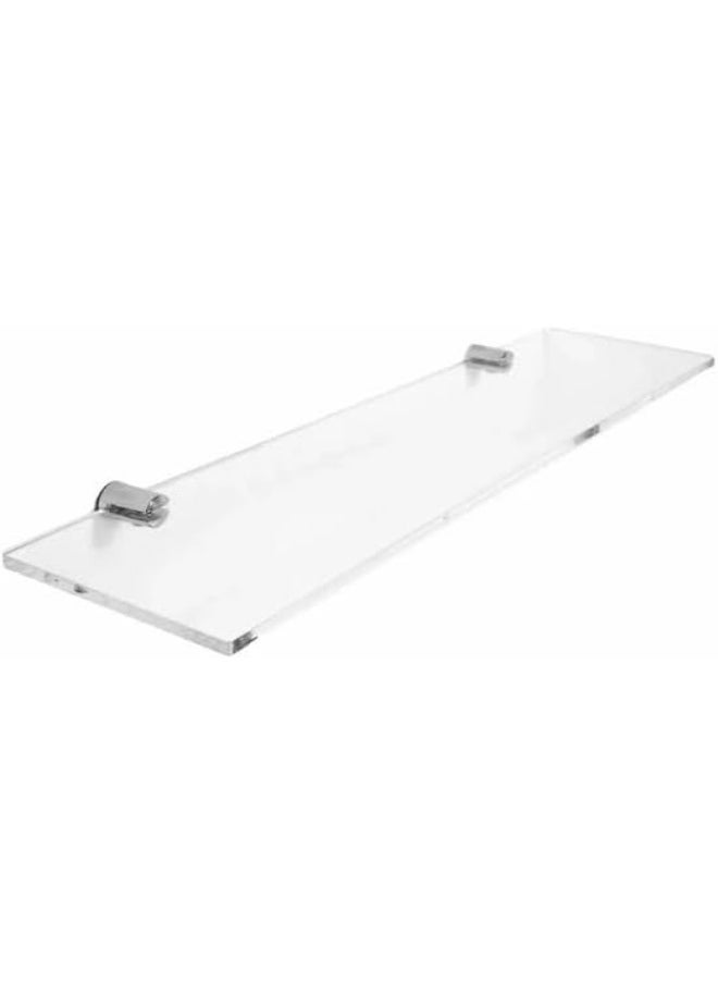 Horoof Home Horoof Home® Clear Acrylic Wall Mounted Shelf – 40x10 cm, 5mm Thick, Modern Floating Display for Bathroom, Kitchen & Office, SL373  - Image 1