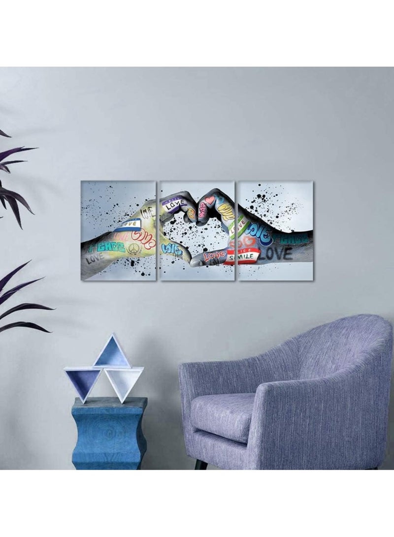 مؤسسة فكرة اليوم فكرة اليوم لوحة فنية جدارية من 3 لوحات فنية كلاسيكية مطبوعة بدقة عالية على قماش لتزيين المنزل لغرفة المعيشة والمكتب والبار ومؤطرة وجاهزة للتعليق (عرض 36 × ارتفاع 16 بوصة) - Image 2