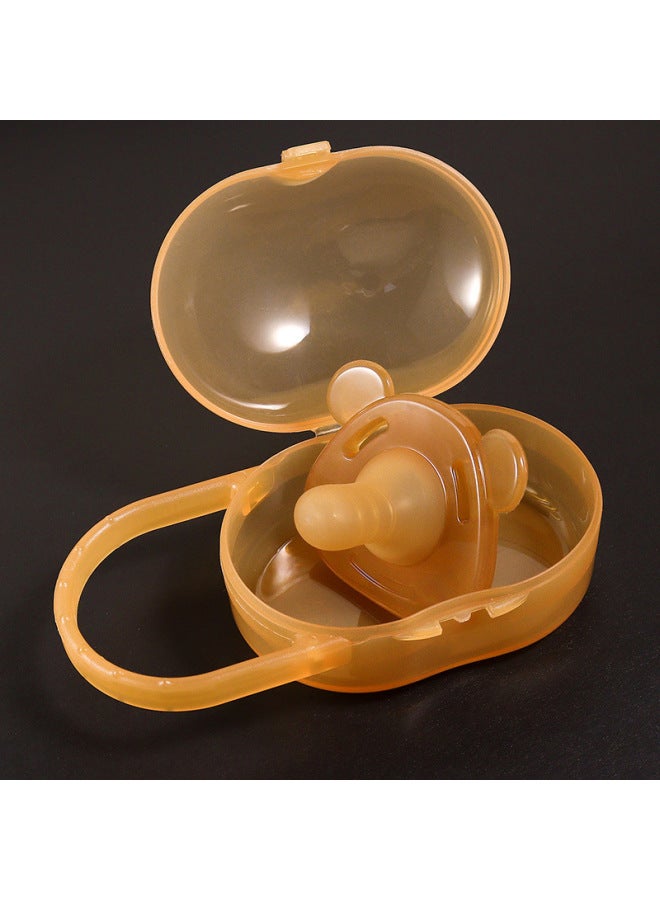 Liquid Super Soft Bear Pacifier Anti-flatulence Silicone Baby Sleeping Type Baby Play Mouth Pinduoduo