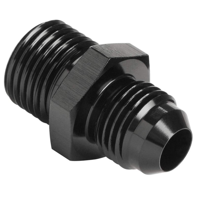 Podavelle Metric M16x1.5 to 6AN Male Flare Adapter Fuel Fitting Straight Aluminum Black
