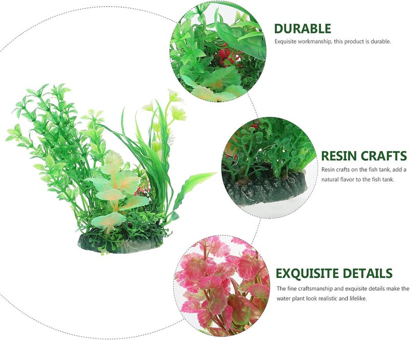 2pcs Aquarium Artificial Water Grass Simulation Plants Plastic Decorative Aquatic Plants for Fish Tank Landscape Aquarium Supplies - Image 3